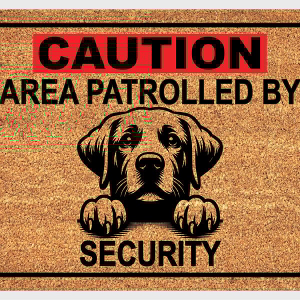 Labrador Retriever Security Door Mat No.1 - Labrador Retriever Welcome Mat