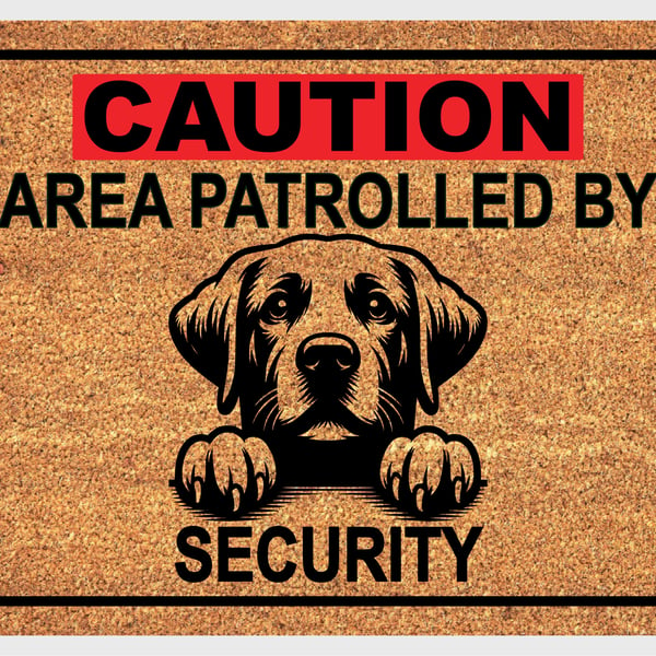 Labrador Retriever Security Door Mat No.1 - Labrador Retriever Welcome Mat