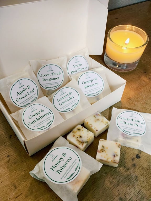 Luxury Botanical Wax Melt Sample Box - 8 Different scents - Scented Melts