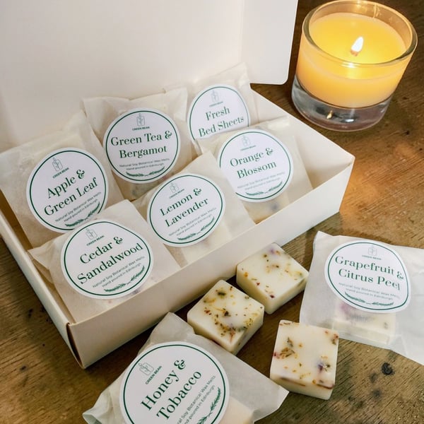 Luxury Botanical Wax Melt Sample Box - 8 Different scents - Scented Melts