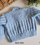 Hand Knitted Baby Boys Cardigan , Booties  Set Size 0 - 3 months size - Image 3
