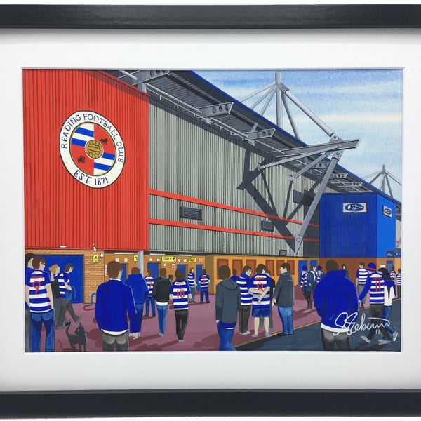 Reading, Framed & Unframed Fine Art Print, Football FC, Stadium Gift