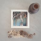 'Woodsmoke' - single greetings card, blank inside