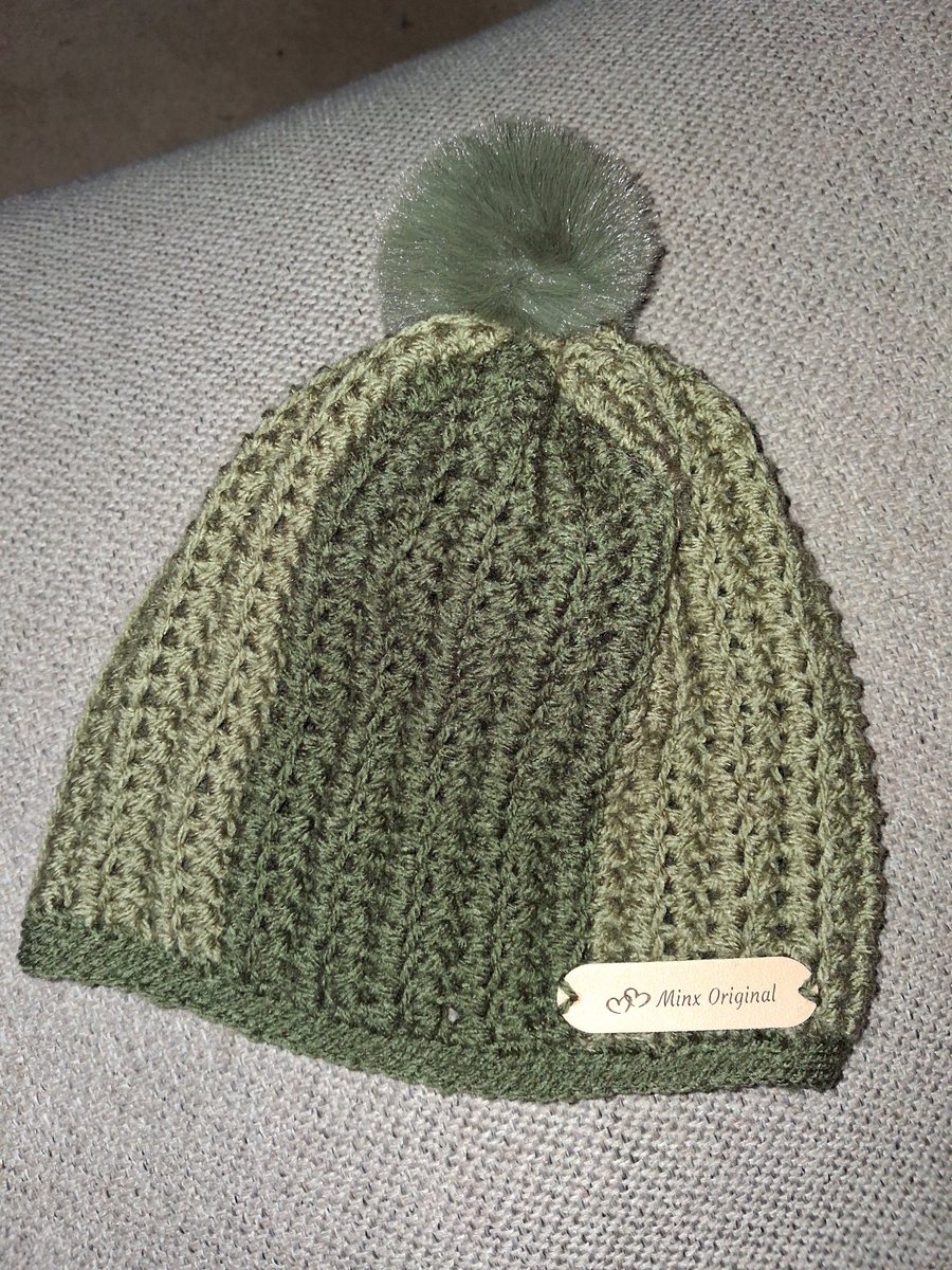 Ladies handmade crochet beanie