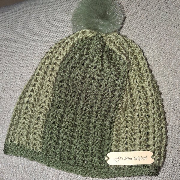 Ladies handmade crochet beanie