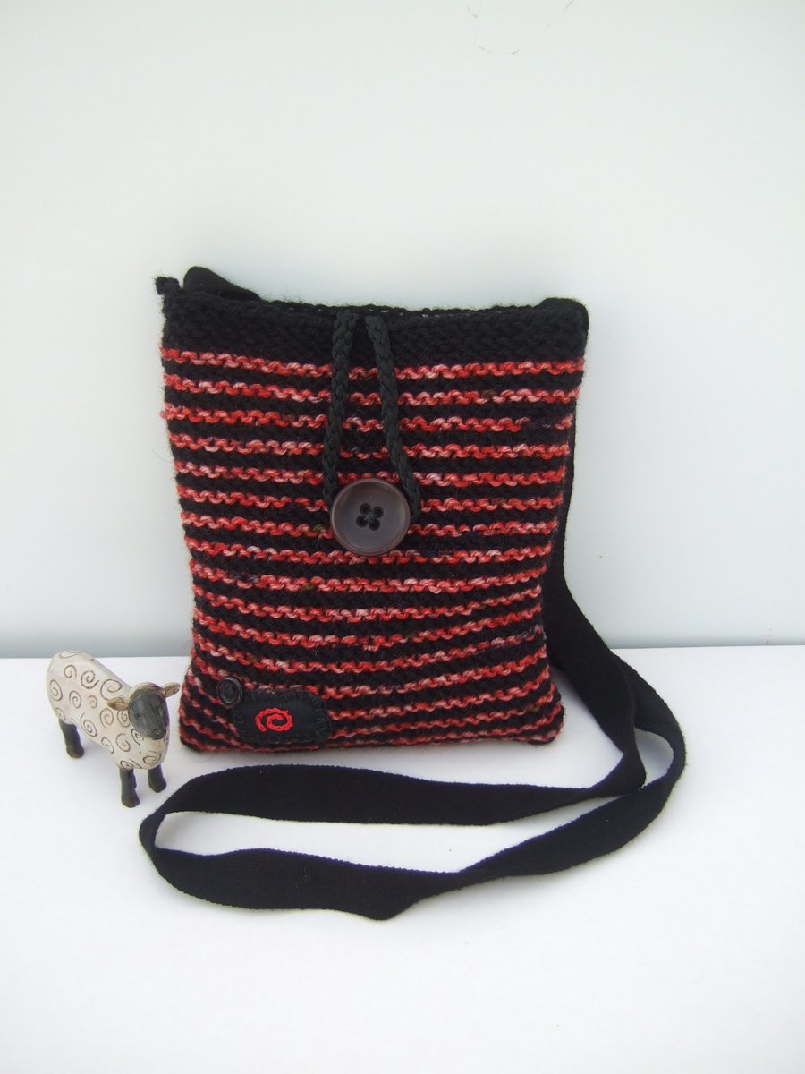 Cross Body Bag, Hand Knit Women's Bag