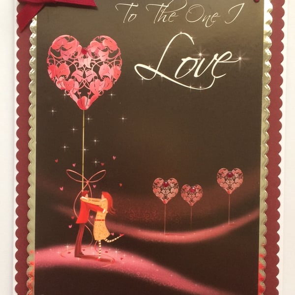 Valentine's Day Card To The One I Love 3D Handmade