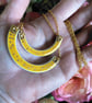 Ceramic semi circle pendant necklace - large - Image 4