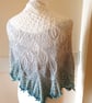 Knitted Lace Shawl, Wild Swan Shawl, Beaded Wrap, Wedding Shawl, Bridal Wrap - Image 6