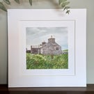 Cottage Mounted Print