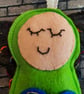 Green Angel Lavender Bag - Heart Embellishment - Image 2