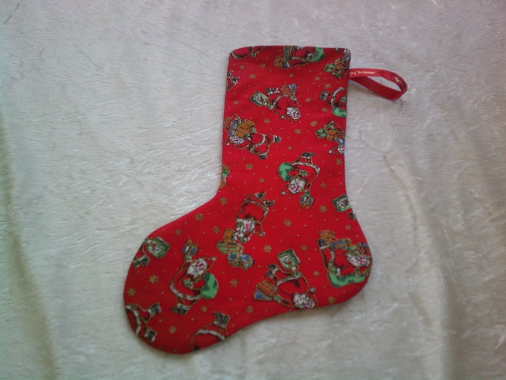 Santa with Parcels 10.5 inch Stocking