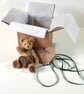 Small bear with a big heart, 5 inch gift boxed collectable hand sewn teddy bear