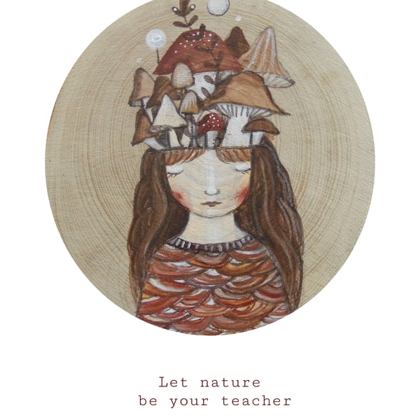 Let nature be your teacher A5 limited edition print