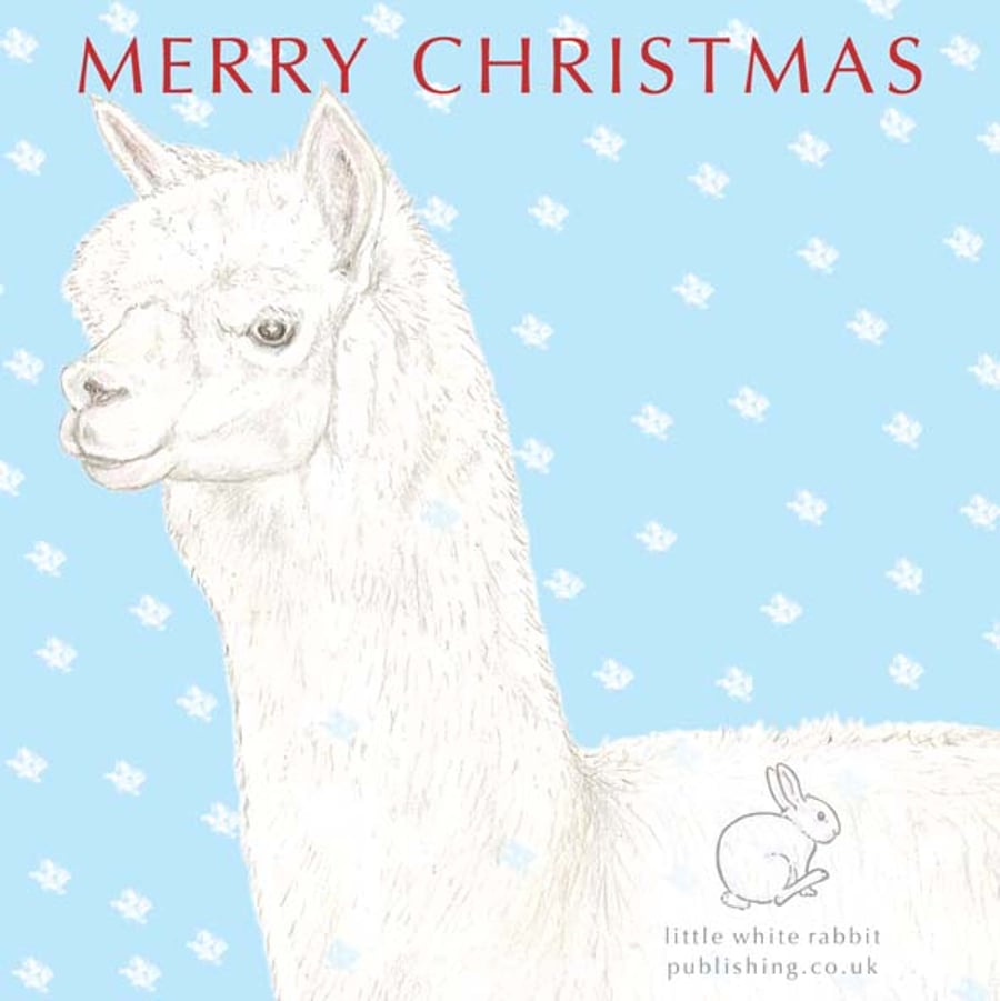 Patrick the Alpaca - Christmas Card