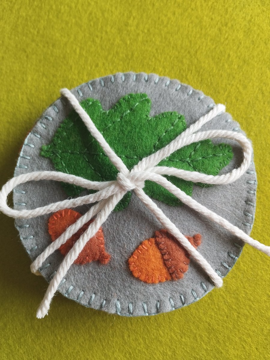 Coasters set of 4 wool felt