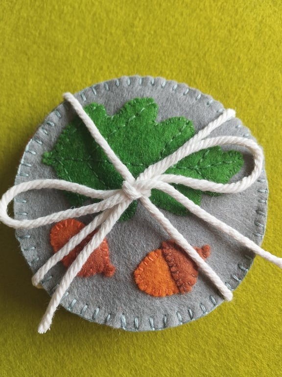 Coasters set of 4 wool felt