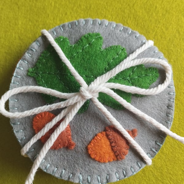 Coasters set of 4 wool felt