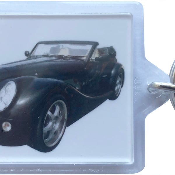 Morgan Aero 8 2009 - Keyring with 50x35mm Insert - Car Enthusiast