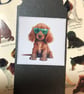 Irish Setter Dog Bookmark: Handmade Ribbon Page Marker- Personalisation optional - Image 2