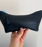 Lined Inner Tube Bag - Blue Zip & Striped Cyclist Lining - Image 5