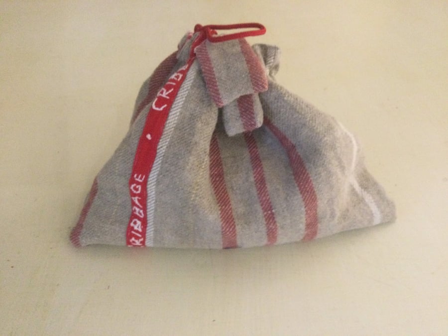 Linen bag of Cribbage