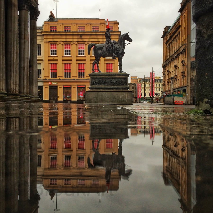 Queen Street, by GoMA, Glasgow. Mounted