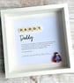 Dad Daddy Scrabble Minifigures Frame Personalised  - Image 2