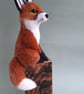 Coral - Sitting Fox on Whisky Stave - Image 3