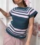Teal Blush Crochet Top size M-L 65cm pit to pit  - Image 10