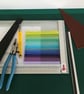 Fused Glass Tapestry Platter – Unique Handmade Decorative Glass Art - Image 4