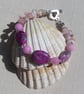Rhodonite, Morganite & Pink Opal Gemstone Beaded Bracelet "Carnation"