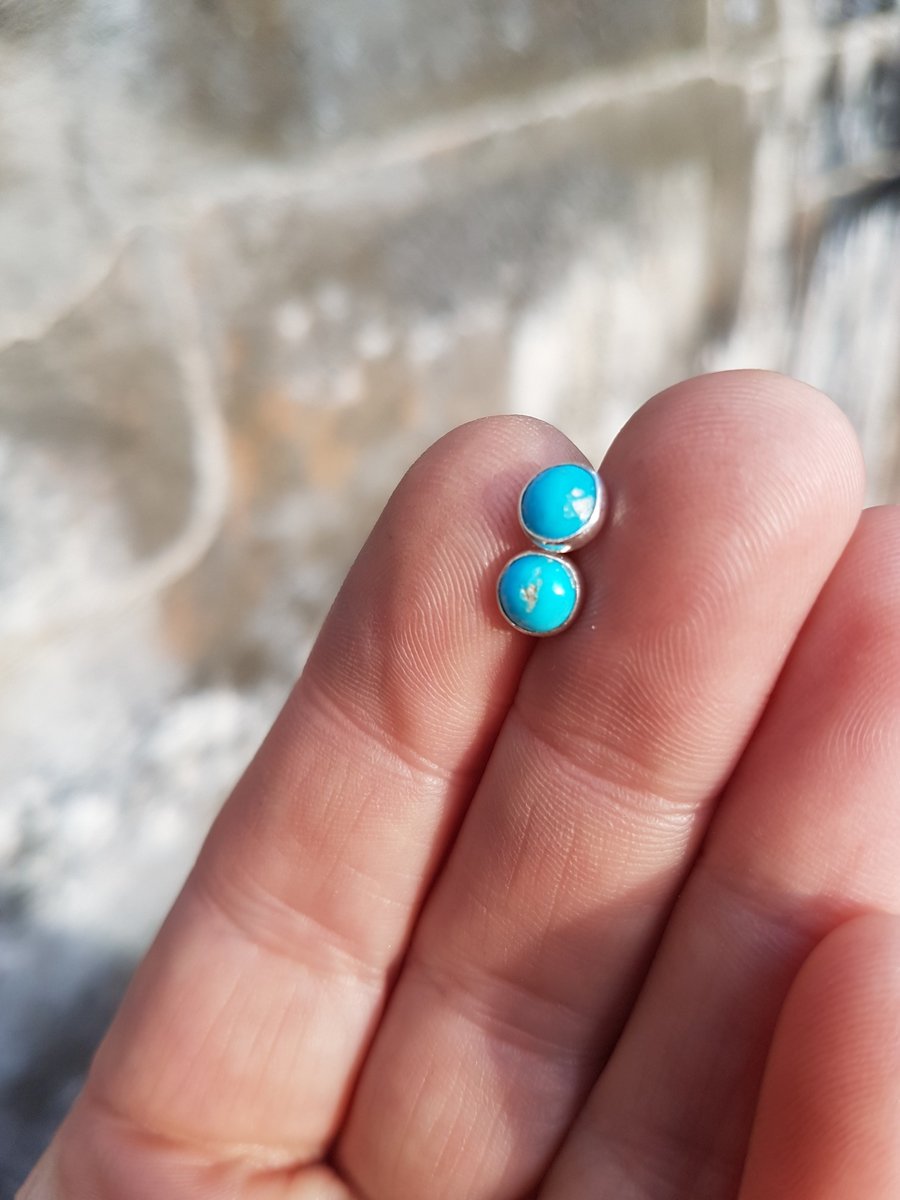 Turquoise Studs 6mm