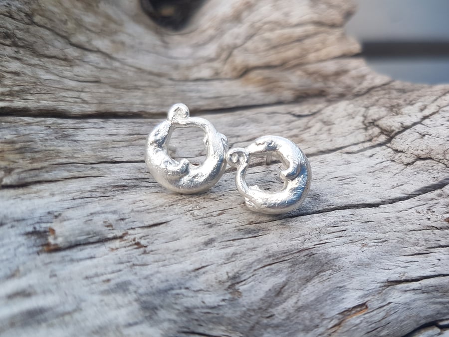 Otter stud earrings