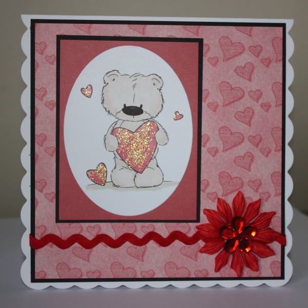 Cute bear Valentine's Day card  Seconds Sunday