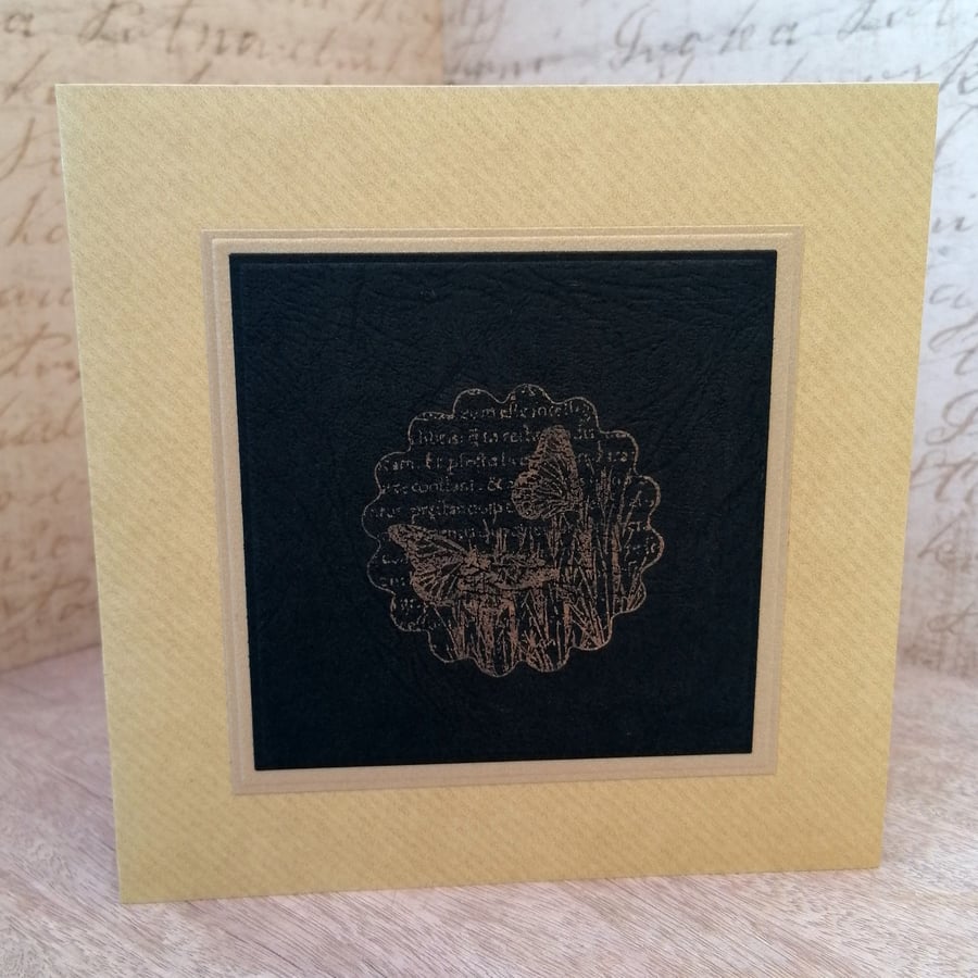 Vintage Butterfly Greeting Card