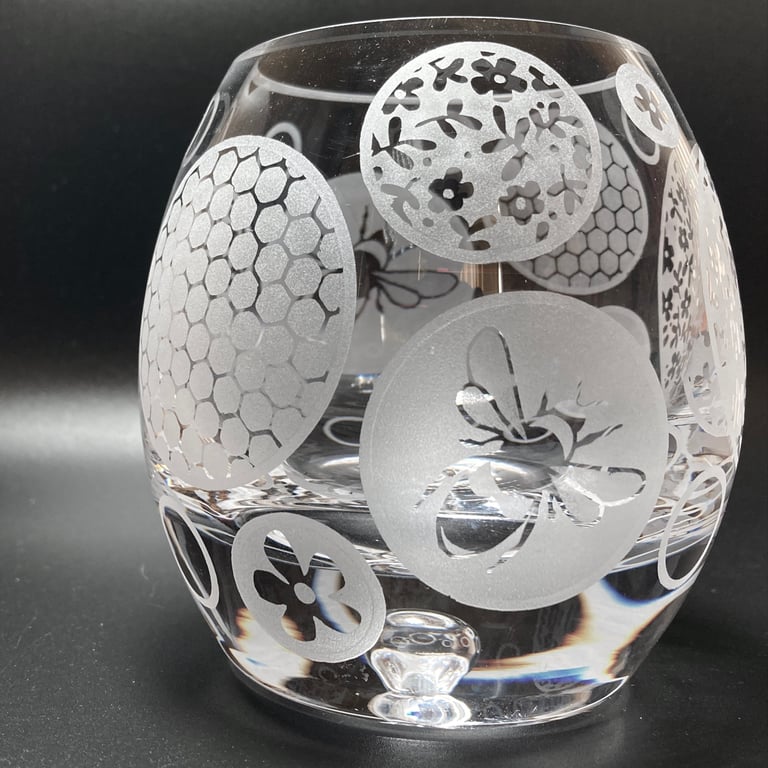 Perfectly Imperfect - Bee Glass Tealight Holder