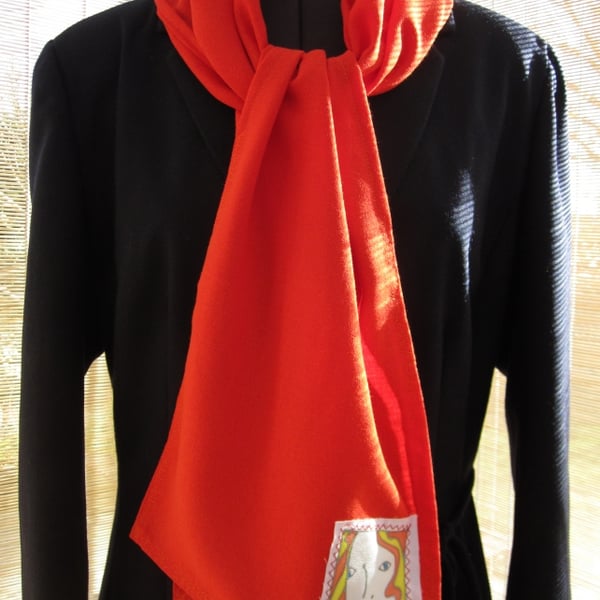 Orange Scarf