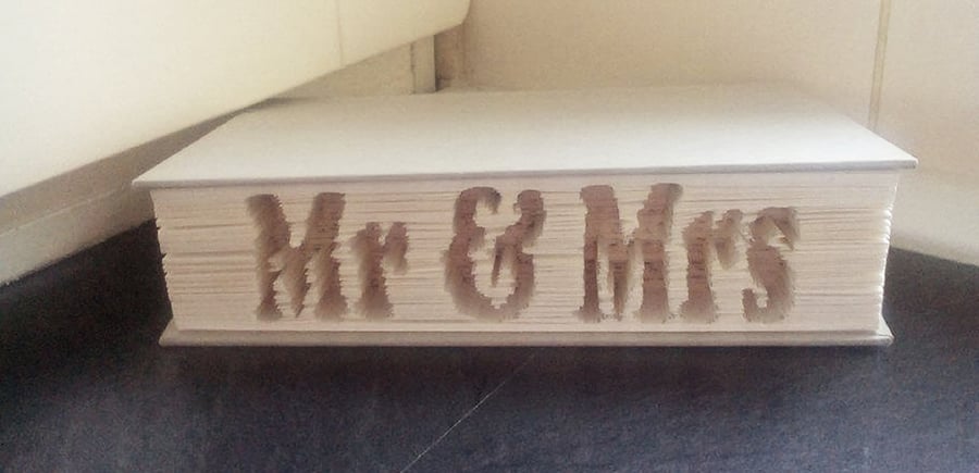Mr & Mrs CUT & FOLD Book Folding Pattern - EMAILED PDF PATTERN