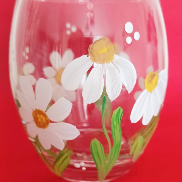 Hand Painted Daisy Tealight Holder
