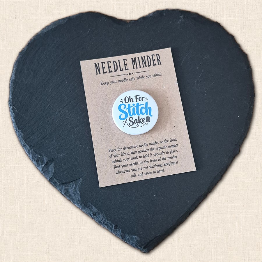 Oh For Stitch Sake Needle Minder - Funny Cross Stitch Accessory