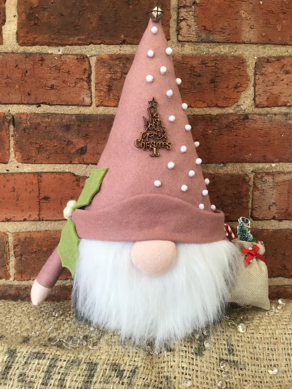 Dusky Pink Large Gonk Doorstop