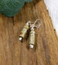 Earrings, Sterling Silver and Unakite and Jasper Droppers - Image 6