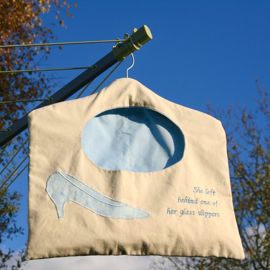 Peg bag with Cinderella's Slipper Fairytale details. ON SALE