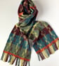 Forest Musing iii - Contemporary Handwoven Lambswool Scarf - Image 3