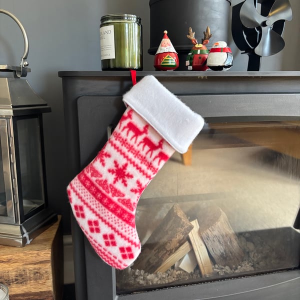 Fabric Christmas stocking