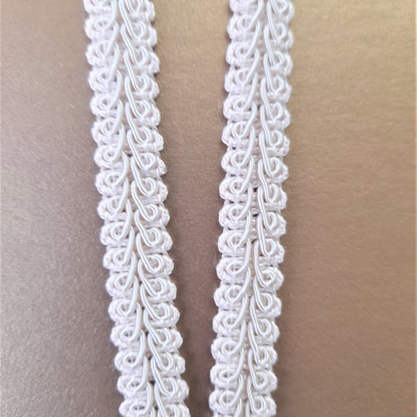 Off-white cream gimp braid trim, 3 metres