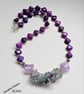 Amethyst, Fluorite & Howlite Necklace 'ONE OFF' - Image 2