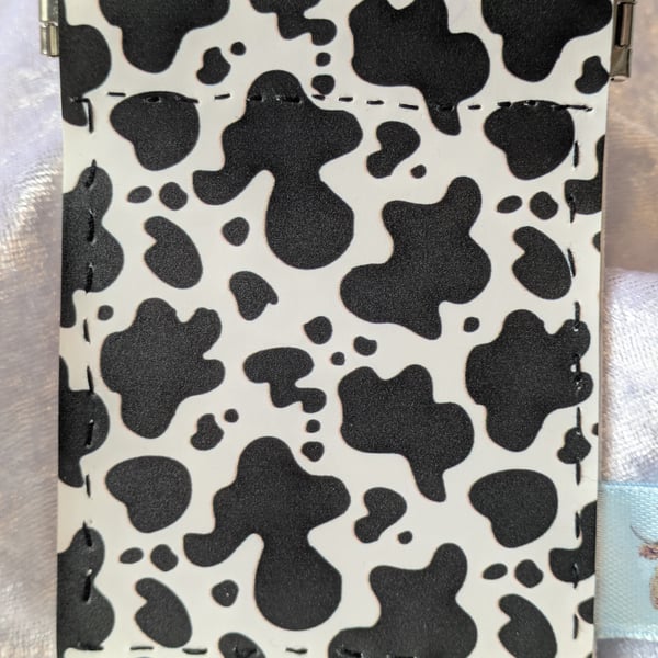 Cow print coin purse