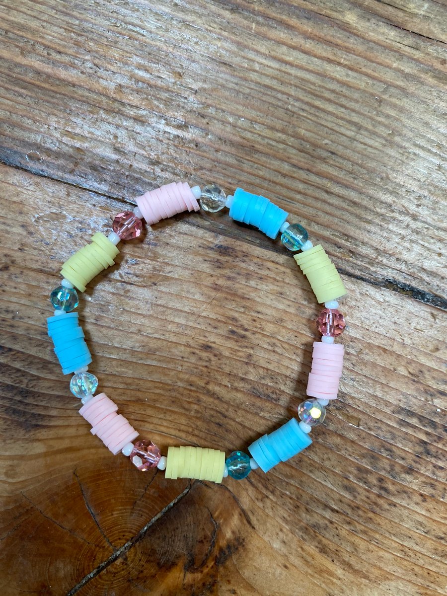 Pastel Bead Bracelet (540)